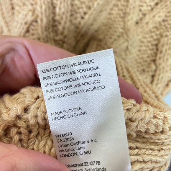 NWOT Free People Isa Cable Knit Sweater, Small - Picture 8 of 12